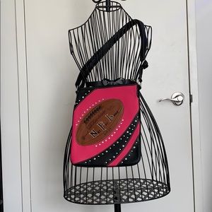 New NFL Fashion Football Studded Crossbody Bag NWT